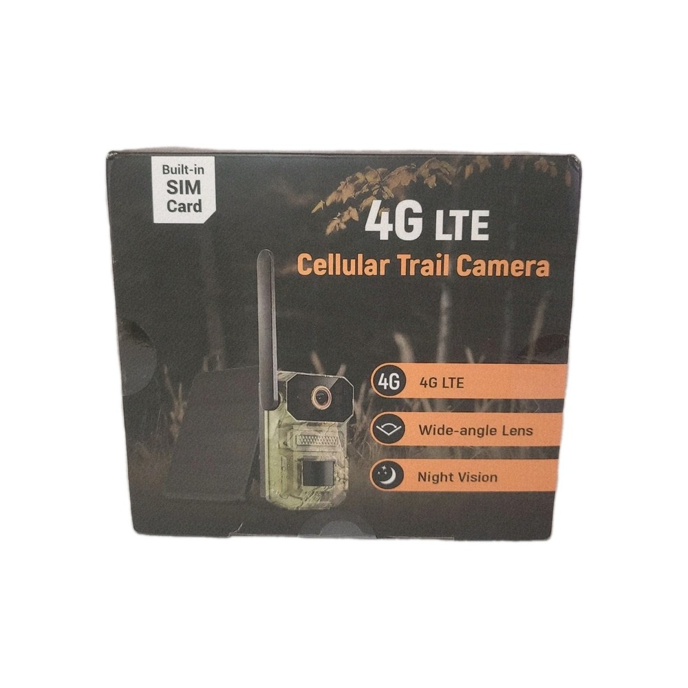 4G LTE Cellular Trail Camera with Solar Panel Game Cameras Live New In Box‎